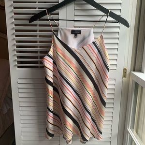 Multicolored striped cami size small